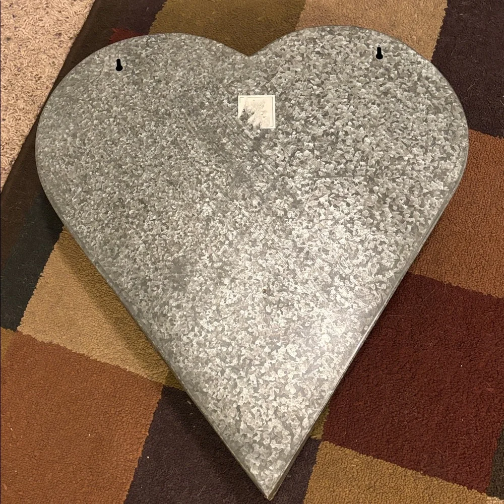 Hobby Lobby Galvanized Metal Heart Wall Shelf